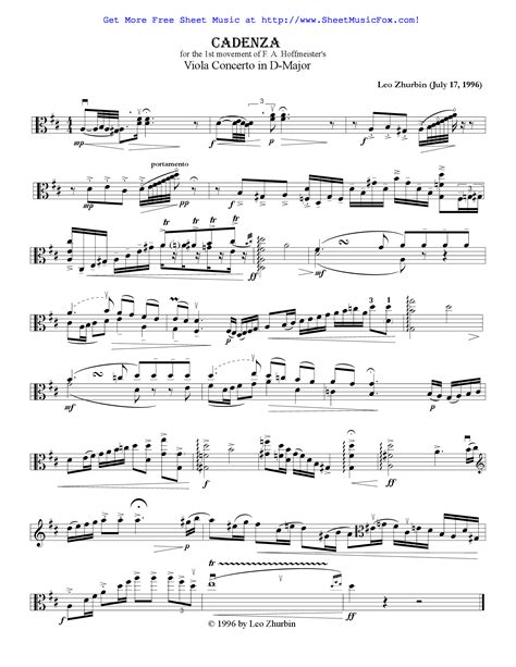 Viola Concerto In D (Edition For Viola And Piano)